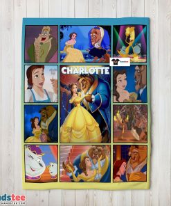 Disney Beauty And The Beast Mystery To Love Collage Blanket Fleece Customized Blanket