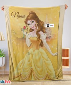 Disney Belle Princess Blanket Fleece Customized Blanket