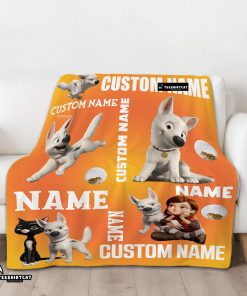 Disney Bolt And Penny Blanket Fleece Customized Blanket