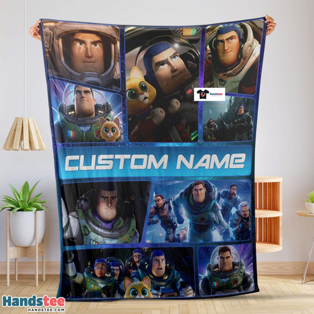 Disney Buzz Lightyear Collage Fleece Customized Blanket Disney Buzz Lightyear Collage Fleece Customized Blanket