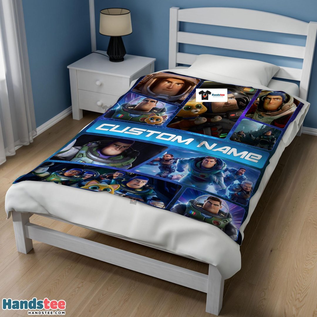 Disney Buzz Lightyear Collage Fleece Customized Blanket Disney Buzz Lightyear Collage Fleece Customized Blanket