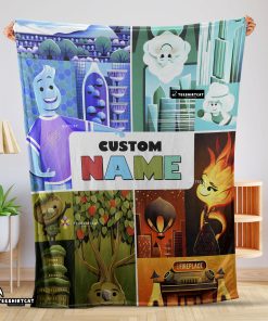 Disney Cartoon Elemental Ember Wade Lutz Clod Blanket Fleece Customized Blanket
