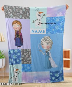 Disney Cartoon Frozen Elsa Princess Anna Olaf Blanket Fleece Customized Blanket