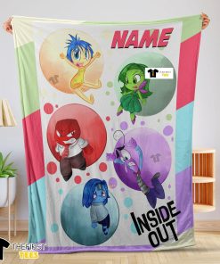 Disney Cartoon Inside Out Blanket Fleece Customized Blanket