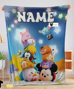 Disney Cartoon Mickey And Friends Cute Blanket Fleece Customized Blanket