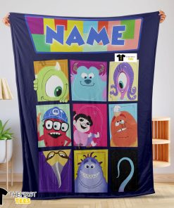 Disney Cartoon Monsters Inc Movie Blanket Customize Blanket