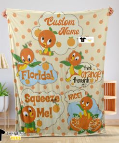 Disney Cartoon Orange Bird Cute Blanket Fleece Customized Blanket