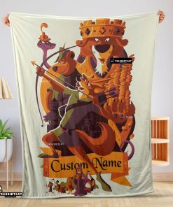 Disney Cartoon Robin Hood Blanket Fleece Customized Blanket