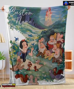 Disney Cartoon Snow White With The Seven Dwarfs Customized Blanket