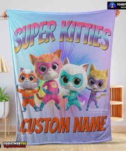 Disney Cartoon Super Kitties Blanket Fleece Customized Blanket