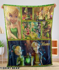 Disney Cartoon Tinker Bell Cute Blanket Fleece Customized Blanket