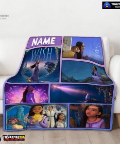 Disney Cartoon Wish Asha Princess Blanket Fleece Customized Blanket