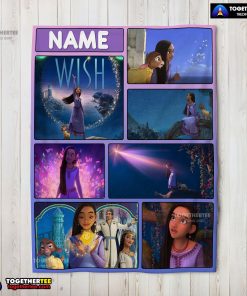 Disney Cartoon Wish Asha Princess Blanket Fleece Customized Blanket