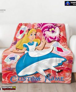 Disney Cheshire Cat Alice In Wonderland Blanket Fleece Customized Blanket