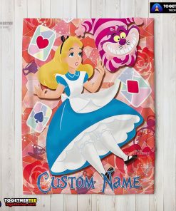 Disney Cheshire Cat Alice In Wonderland Blanket Fleece Customized Blanket