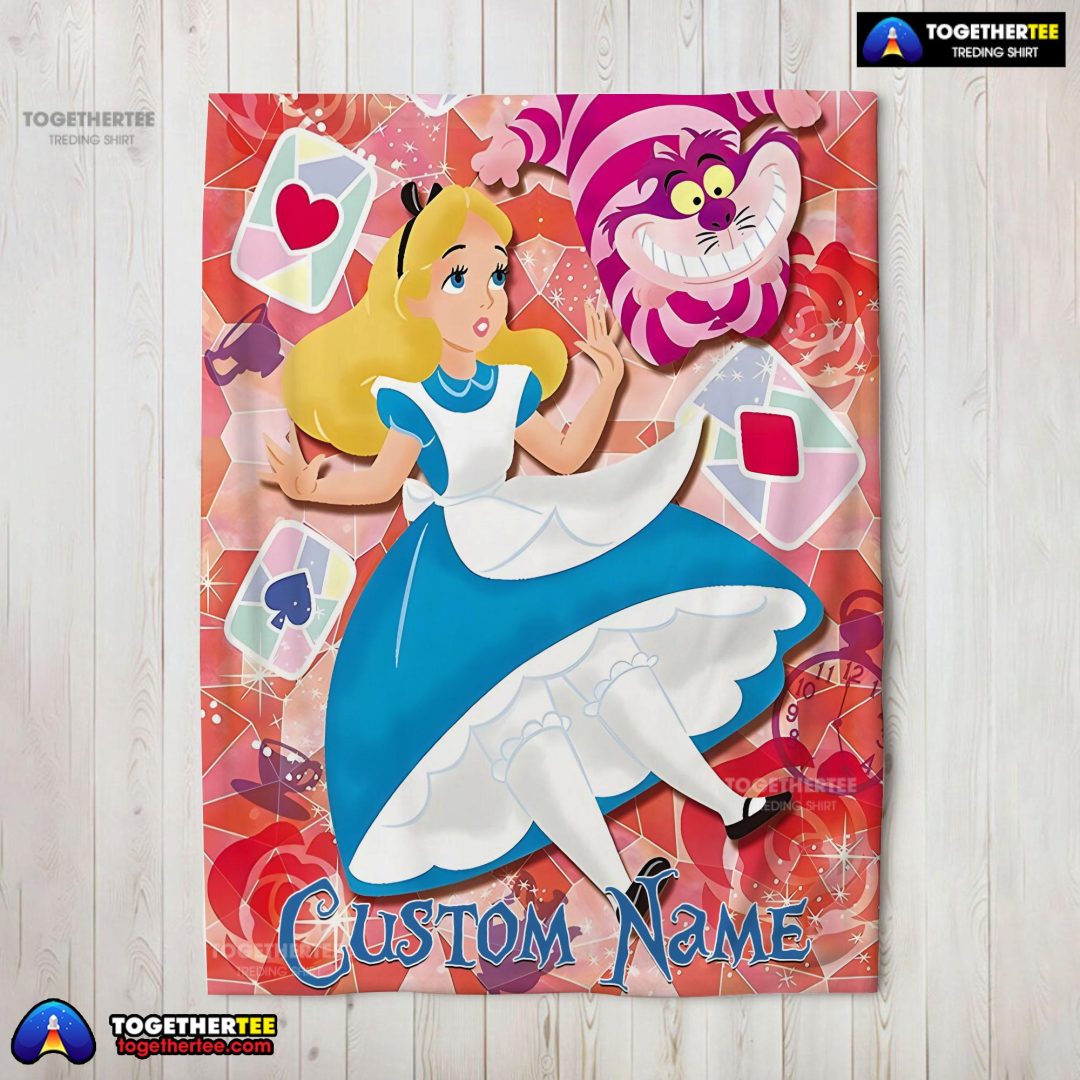 Disney Cheshire Cat Alice In Wonderland Blanket Fleece Customized Blanket Disney Cheshire Cat Alice In Wonderland Blanket Fleece Customized Blanket