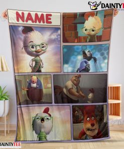 Disney Chicken Little Collage Poster Blanket Fleece Customized Blanket