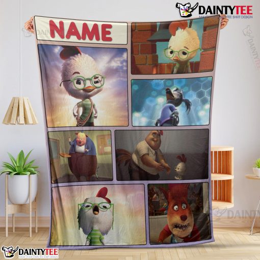 Disney Chicken Little Collage Poster Blanket Fleece Customized Blanket