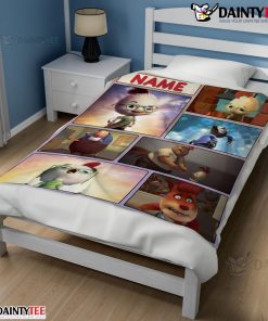 Disney Chicken Little Collage Poster Blanket Fleece Customized Blanket
