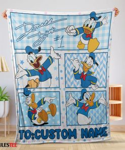Disney Donald Duck With Signature And Friends Donald Duck Moods Blanket – Customize Blanket-mk-01