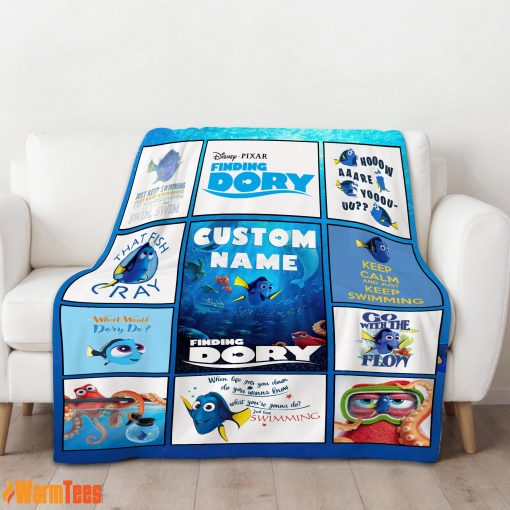 Disney Finding Dory What Would Dory Do Collage Blanket Fleece Customized Blanket