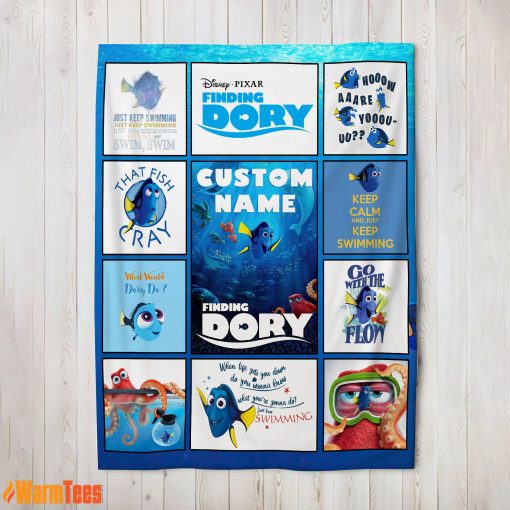 Disney Finding Dory What Would Dory Do Collage Blanket Fleece Customized Blanket