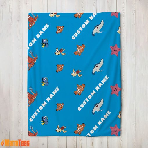 Disney Finding Nemo & Dory Characters Blanket Fleece Customized Blanket