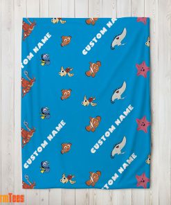 Disney Finding Nemo & Dory Characters Blanket Fleece Customized Blanket