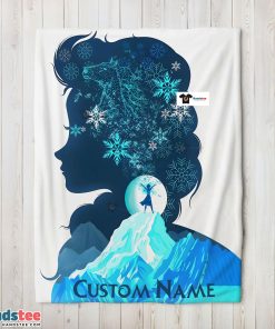 Disney Frozen Elsa Double Exposure Blanket Fleece Customized Blanket