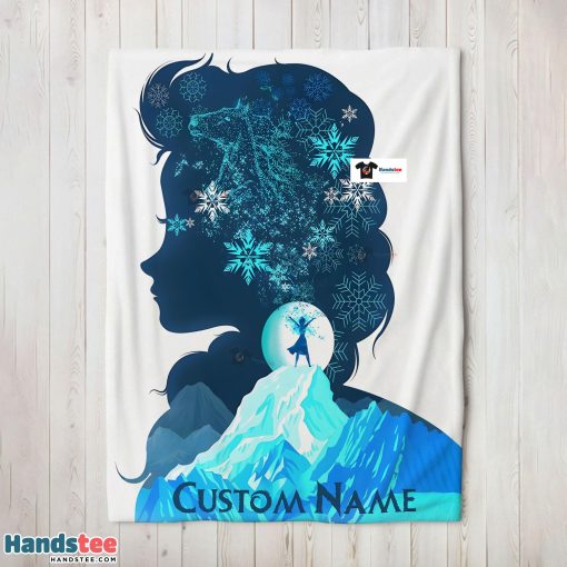 Disney Frozen Elsa Double Exposure Blanket Fleece Customized Blanket