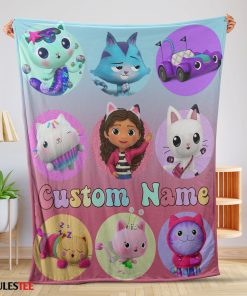 Disney Gabby's Dollhouse Blanket Fleece Customized Blanket-mk-01