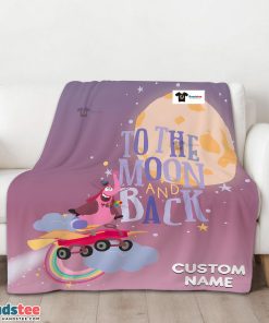Disney Inside Out Bing Bong To The Moon And Back Blanket Fleece Customized Blanket