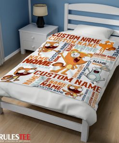 Disney Kiff Chatterley & Barry Buns Blanket Fleece Customized Blanket
