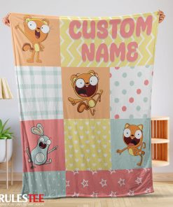 Disney Kiff Chatterley & Barry Buns Pattern Blanket Fleece Customized Blanket