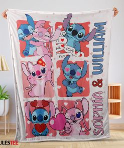 Disney Lilo And Stitch Fleece Blanket – Customize Blanket-mk-01