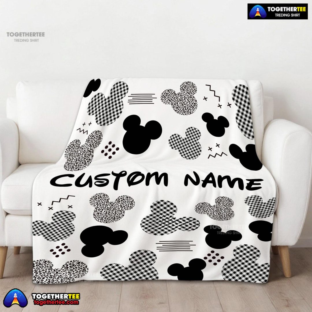Disney Mickey Logo Texture Blanket Fleece Customized Blanket Disney Mickey Logo Texture Blanket Fleece Customized Blanket