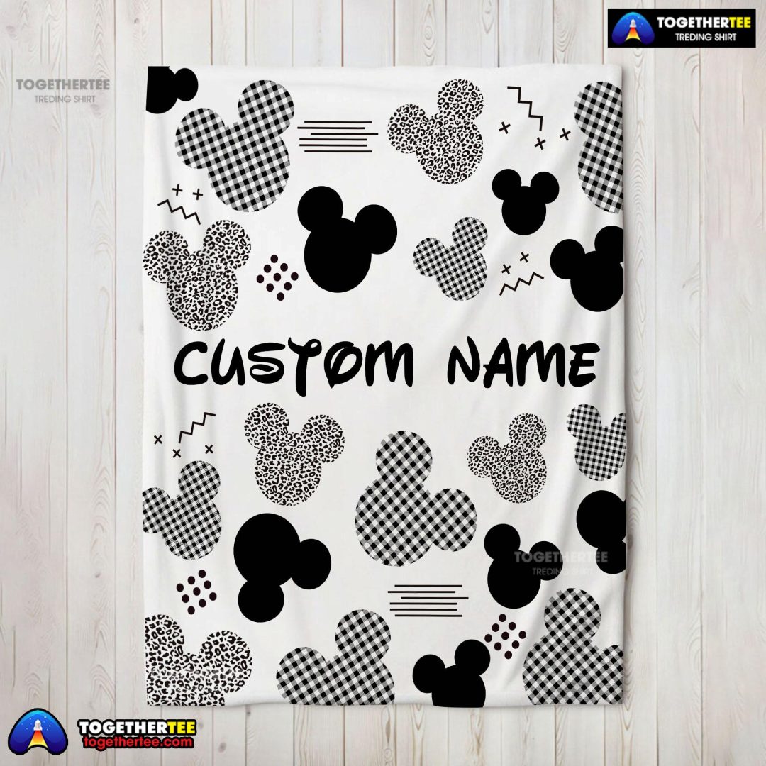 Disney Mickey Logo Texture Blanket Fleece Customized Blanket Disney Mickey Logo Texture Blanket Fleece Customized Blanket