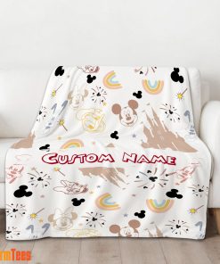 Disney Mickey Mouse & Friends Magical Mouse Castle Blanket Fleece Customized Blanket