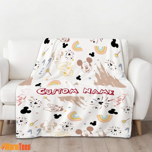 Disney Mickey Mouse & Friends Magical Mouse Castle Blanket Fleece Customized Blanket