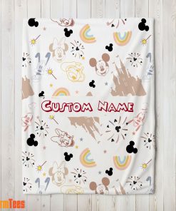 Disney Mickey Mouse & Friends Magical Mouse Castle Blanket Fleece Customized Blanket