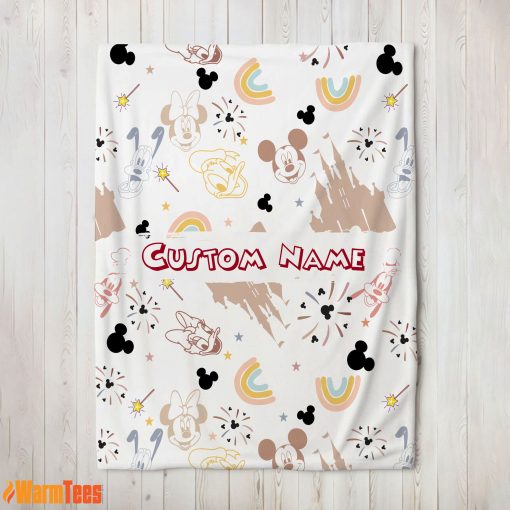 Disney Mickey Mouse & Friends Magical Mouse Castle Blanket Fleece Customized Blanket
