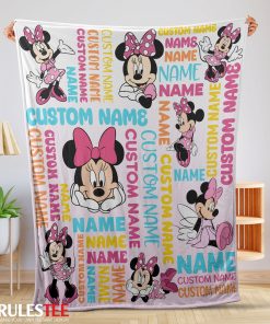 Disney Minnie Mouse Blanket Fleece Customized Blanket
