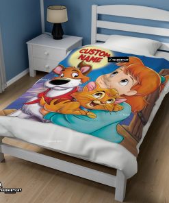 Disney Oliver & Company Jenny Foxworth Oliver Dodger Blanket Fleece Customized Blanket