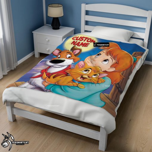 Disney Oliver & Company Jenny Foxworth Oliver Dodger Blanket Fleece Customized Blanket