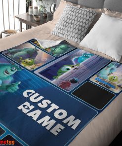 Disney Pixar Mike & Sulley Monsters Inc Blanket Fleece Customized Blanket
