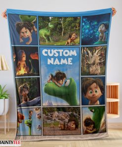 Disney Pixar The Good Dinosaur Collage Poster Blanket Fleece Customized Blanket
