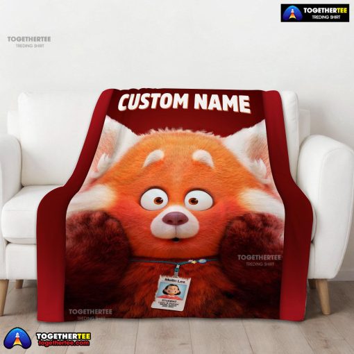 Disney Pixar Turning Red Blanket Fleece Customized Blanket