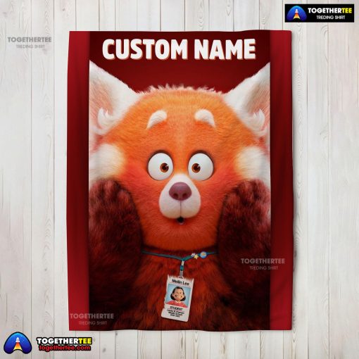 Disney Pixar Turning Red Blanket Fleece Customized Blanket