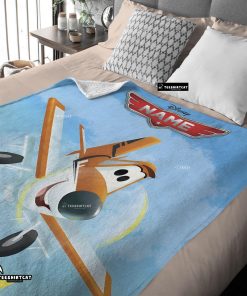 Disney Planes Movie Dusty Crophopper Blanket Fleece Customized Blanket-