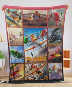 Disney Planes Movie Dusty Crophopper With Friends Blanket Fleece Customized Blanket